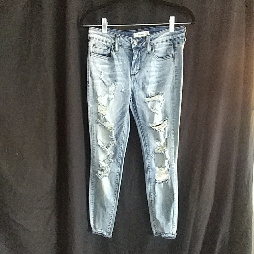 Distressed jeans